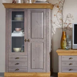 Pharao24 Vitrinenschrank Mangali> Vitrinenschrank|Wohnzimmervitrinen