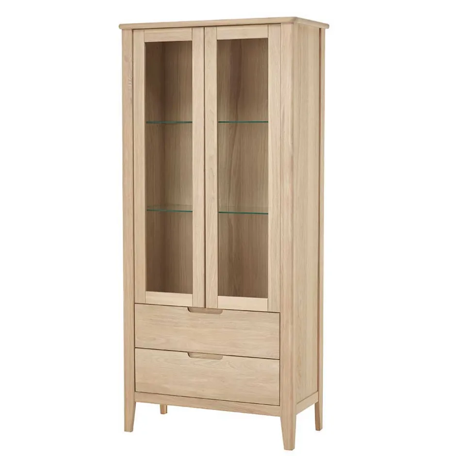 Massivholzmöbel|Vitrinenschrank*Pharao24 Vitrinenschrank Pianas