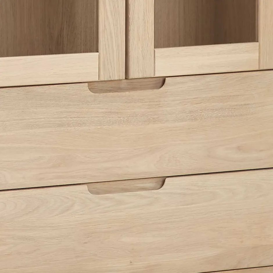 Massivholzmöbel|Vitrinenschrank*Pharao24 Vitrinenschrank Pianas