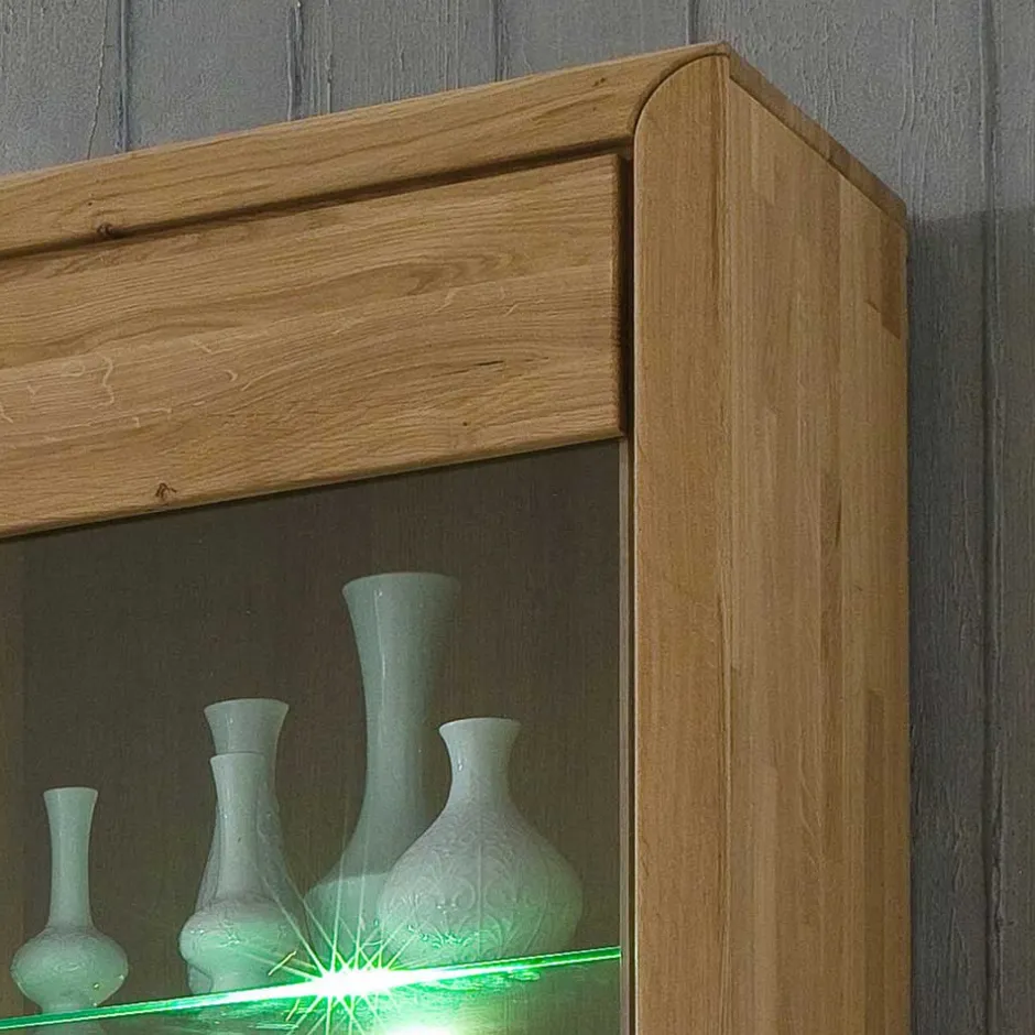 Wohnzimmervitrinen|Massivholz Schränke*Pharao24 Vitrinenschrank Vlarenzo