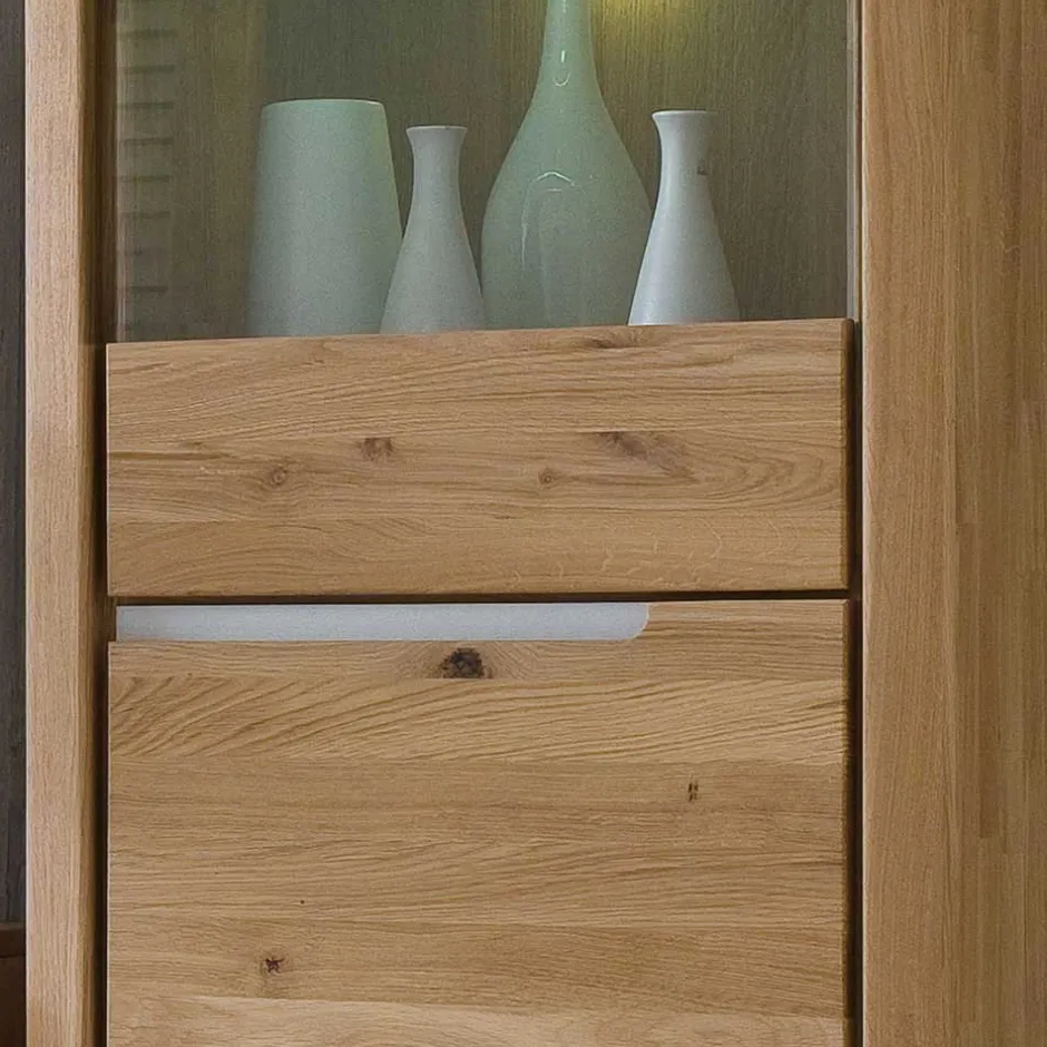 Wohnzimmervitrinen|Massivholz Schränke*Pharao24 Vitrinenschrank Vlarenzo