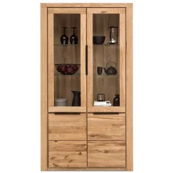 Wohnzimmerschrank|Massivholz Schränke*Pharao24 Vitrinenschrank Vroscian