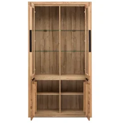 Wohnzimmerschrank|Massivholz Schränke*Pharao24 Vitrinenschrank Vroscian