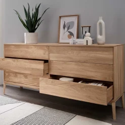 Massivholzmöbel|Küchenkommode*Pharao24 Vollholzkommode Belafoma