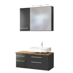 Pharao24 Wand Badezimmer Set Hayos> Badmöbel Sets