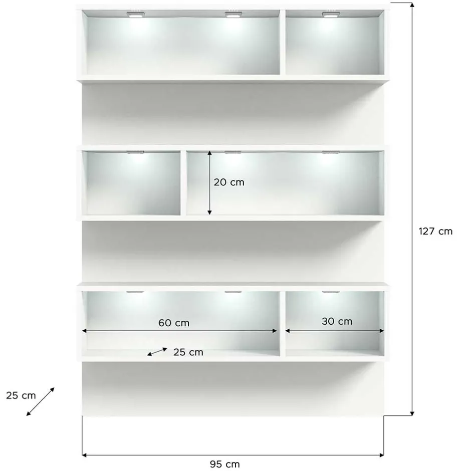 Pharao24 Wand Regal für Schuhe Filicudio> Wohnzimmerregale|Wandregale