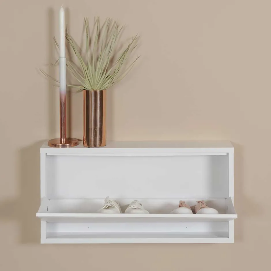 Pharao24 Wand Schuhklappenschrank Lazuras> Schuhkipper|Schuhschränke