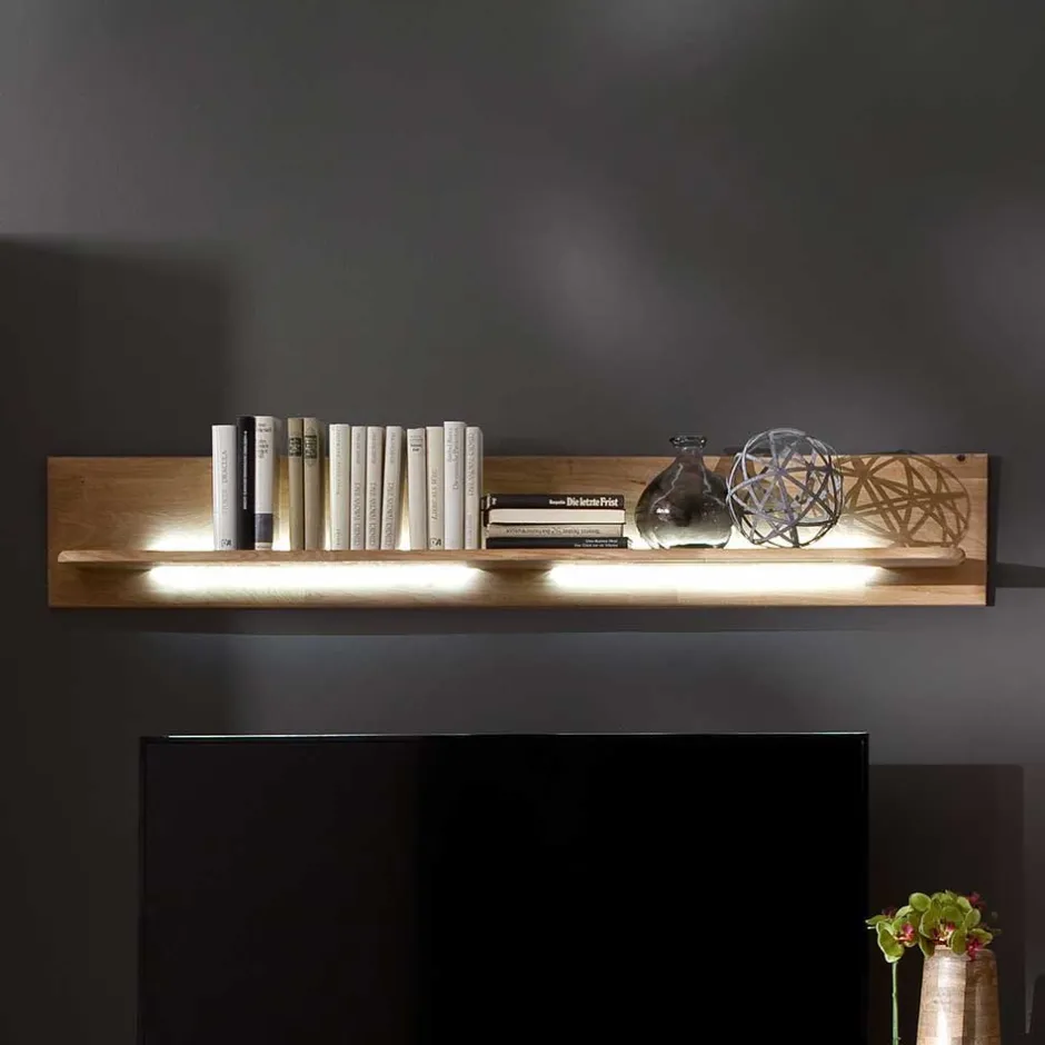 Wohnzimmerregale|Massivholzregale*Pharao24 Wandboard Drascana