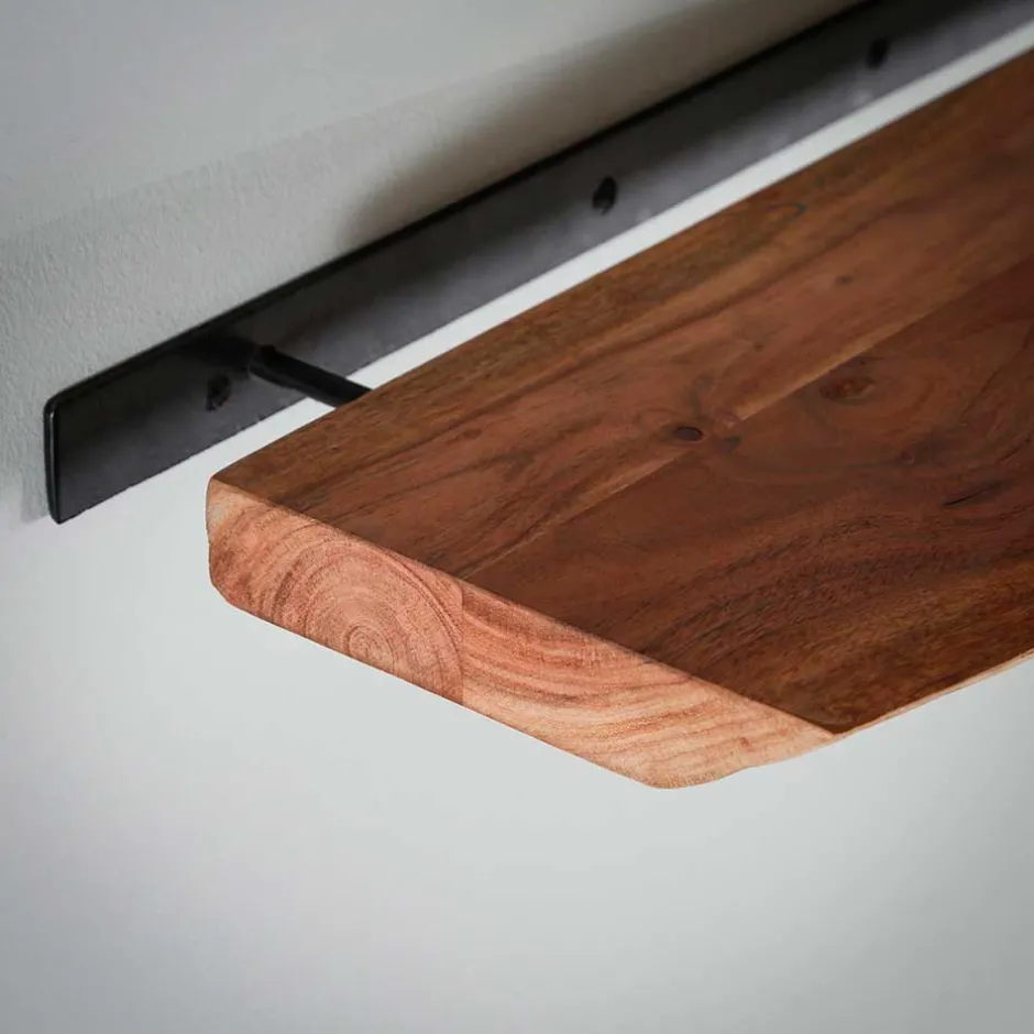 Pharao24 Wandboard Elhera> Wohnzimmerregale|Massivholzregale