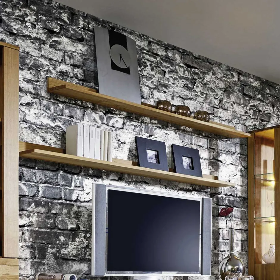 Pharao24 Wandboard Emrada> Wohnzimmerregale|Massivholzregale