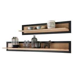 Pharao24 Wandboard Shailina> Wohnzimmerregale|Massivholzregale