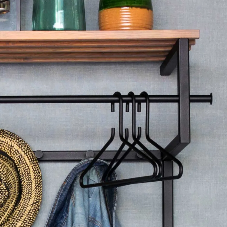 Pharao24 Wandgarderobe Bayas> Wandgarderoben|Massivholz Garderoben