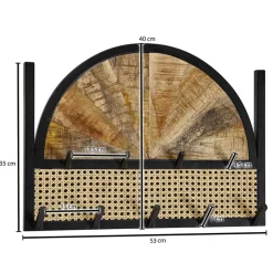 Wandgarderoben|Massivholz Garderoben*Pharao24 Wandgarderobe Camilla