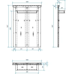 Pharao24 Wandgarderobe Flurencina><noscript><img width=