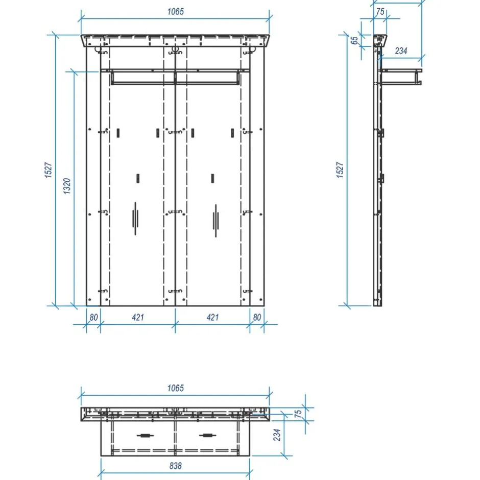 Pharao24 Wandgarderobe Flurencina> Garderoben Paneele|Wandgarderoben