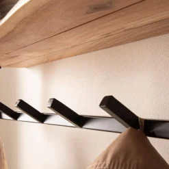 Massivholz Garderoben*Pharao24 Wandgarderobenleiste Enda