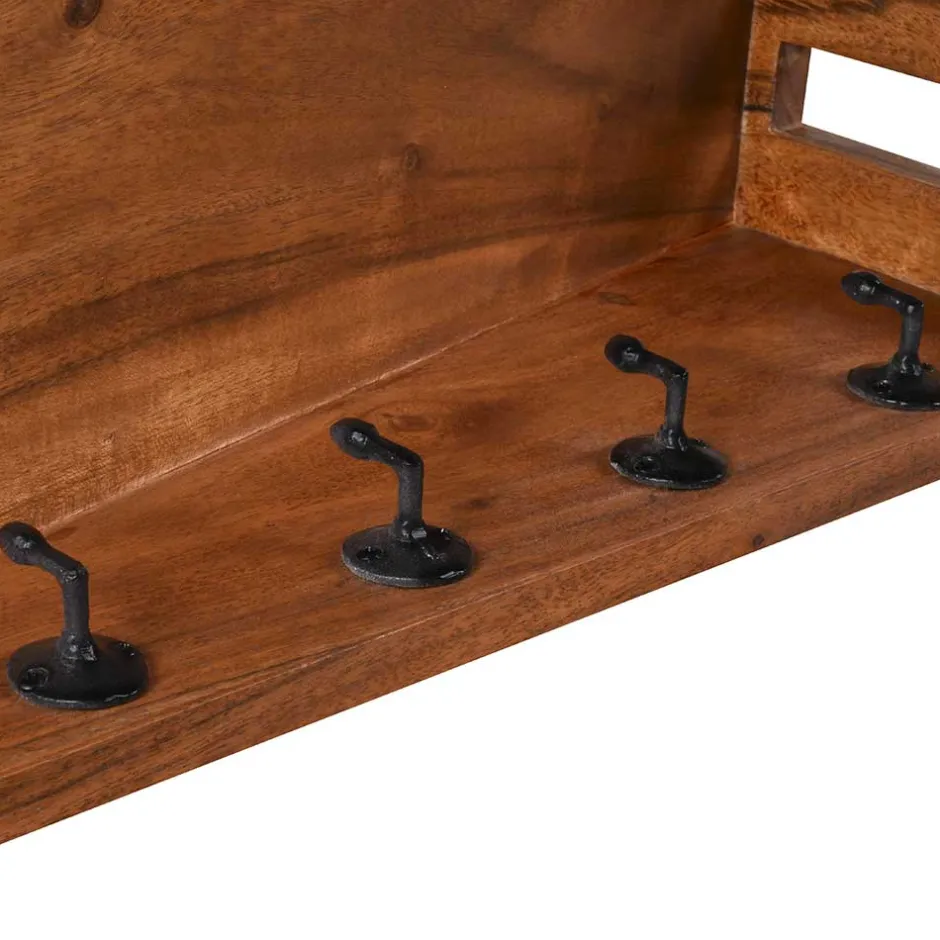 Pharao24 Wandgarderobenleiste Fridola> Wandgarderoben|Massivholz Garderoben