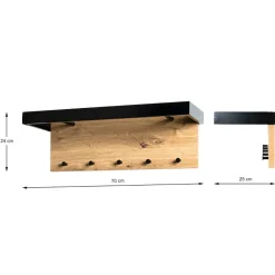 Wandgarderoben|Garderobenleisten*Pharao24 Wandgarderobenleiste Licitas