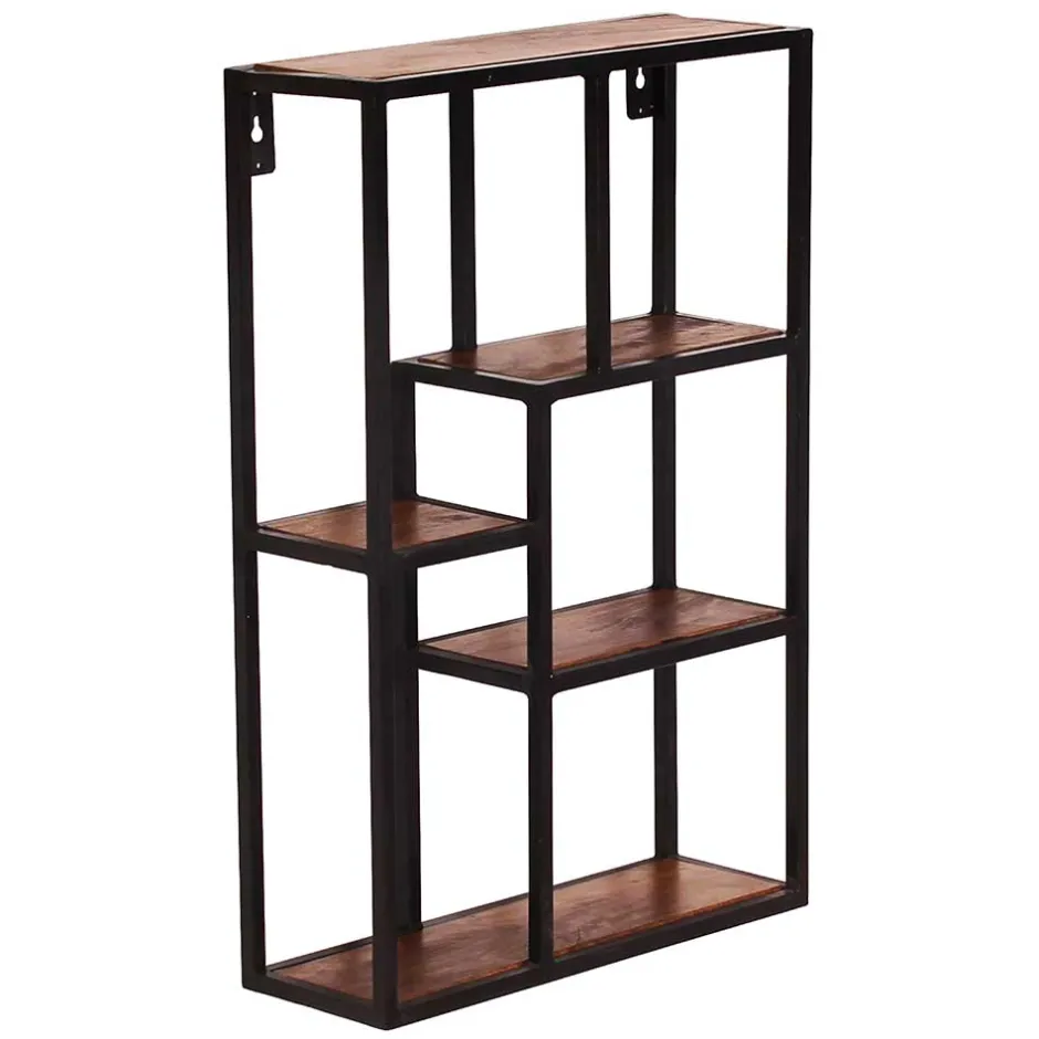 Pharao24 Wandhängeregal India> Wohnzimmerregale|Massivholzregale