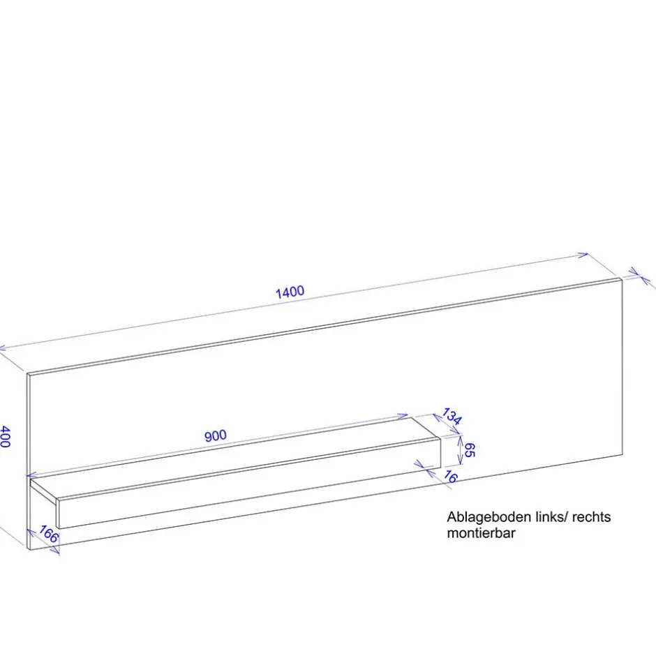 Pharao24 Wandhängeregal Uzniana> Hängeregale|Wandregale