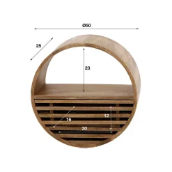 Hängeregale|Massivholzregale*Pharao24 Wandregal Iltras