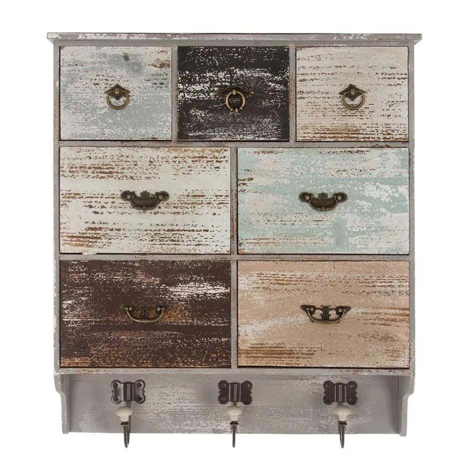 Pharao24 Wandregal mit Haken Oglio> Wohnzimmerregale|Hängeregale