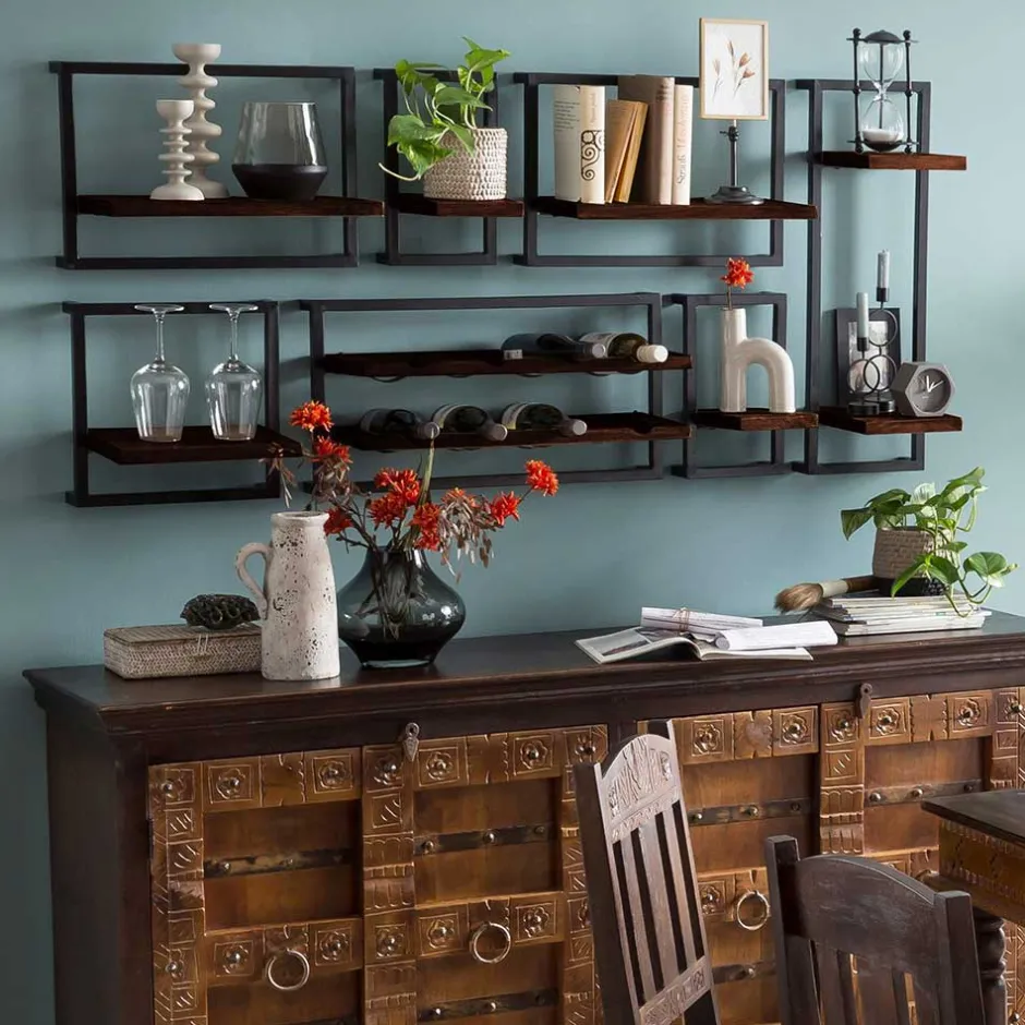 Pharao24 Wandregal Mysore> Massivholzregale|Wandregale