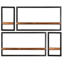 Hängeregale*Pharao24 Wandregal Set rustikal India