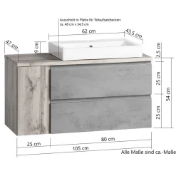 Pharao24 Waschbeckenschrank Fregato><noscript><img width=