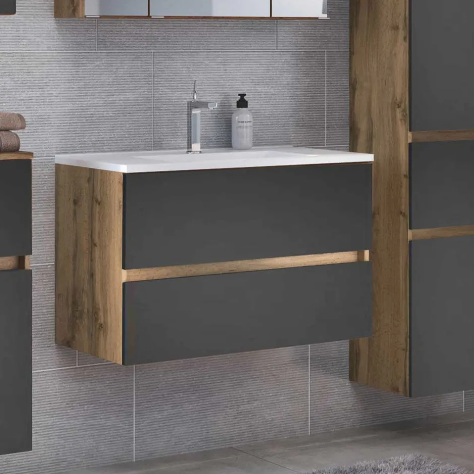 Pharao24 Waschbeckenschrank Jalexda> Badezimmerschränke|Waschbeckenunterschränke