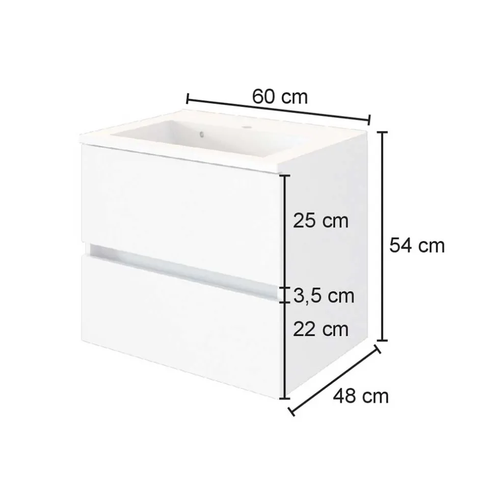 Pharao24 Waschbeckenschrank Jalexda> Badezimmerschränke|Waschbeckenunterschränke