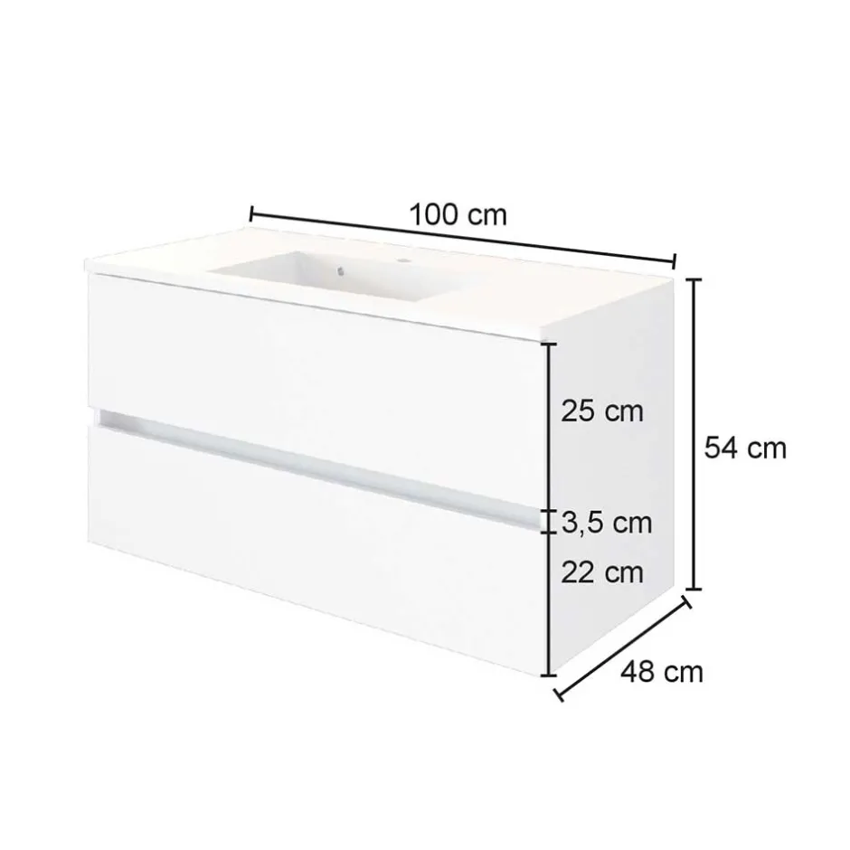 Pharao24 Waschbeckenschrank Jalexda> Badezimmerschränke|Waschbeckenunterschränke