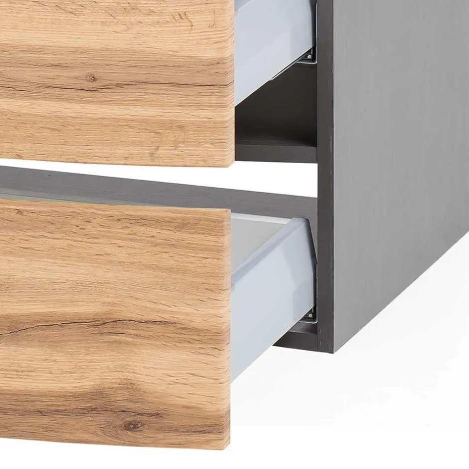 Pharao24 Waschbeckenschrank Nerella> Waschbeckenunterschränke|Badezimmerschränke