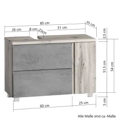 Waschbeckenunterschränke|Bad Unterschränke*Pharao24 Waschbeckenschrank Tagma