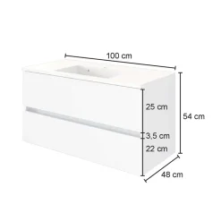 Waschbeckenunterschränke|Badezimmerschränke*Pharao24 Waschbeckenschrank Vimmos