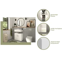 Badezimmerschränke|Waschbeckenunterschränke*Pharao24 Waschbeckenunterschrank Blax