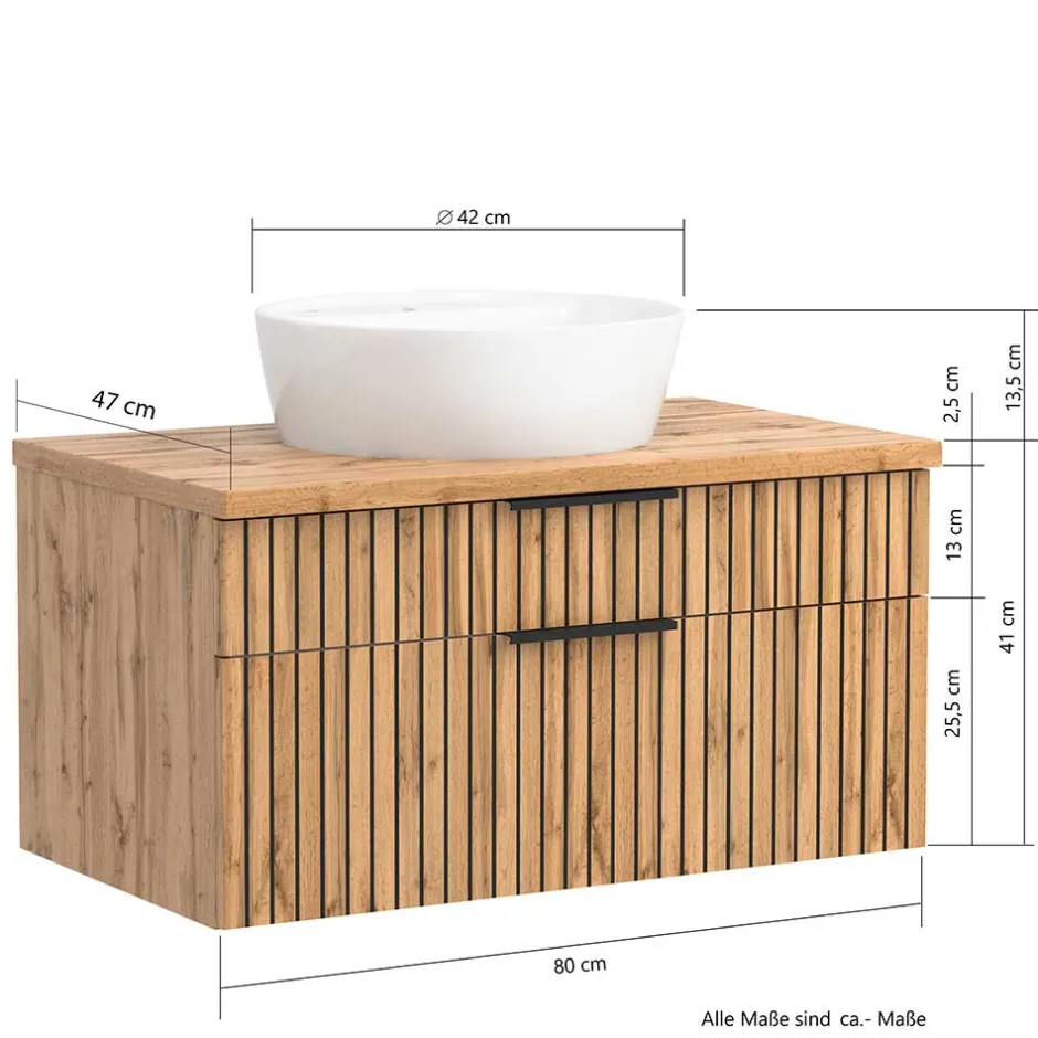 Waschbeckenunterschränke|Bad Unterschränke*Pharao24 Waschbeckenunterschrank Cadama