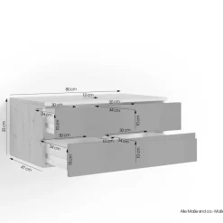 Badezimmerschränke|Waschbeckenunterschränke*Pharao24 Waschbeckenunterschrank Elegatos