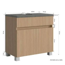 Waschbeckenunterschränke|Bad Unterschränke*Pharao24 Waschbeckenunterschrank Mino