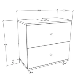 Pharao24 Waschbeckenunterschrank Roselina><noscript><img width=