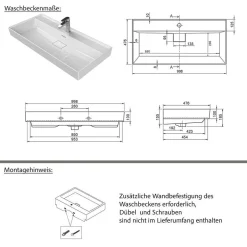 Waschbeckenunterschränke|Bad Unterschränke*Pharao24 Waschbeckenunterschrank Typon