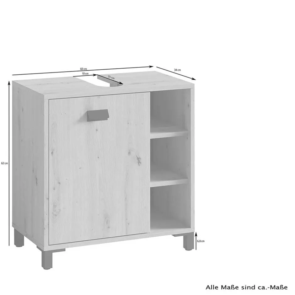 Waschbeckenunterschränke|Bad Unterschränke*Pharao24 Waschbeckenunterschrank Viana