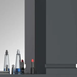 Pharao24 Waschplatz Set Anthrazit Fabolie><noscript><img width=