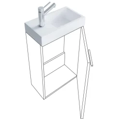 Badmöbel Sets*Pharao24 Waschplatz Set Gäste WC Luenza