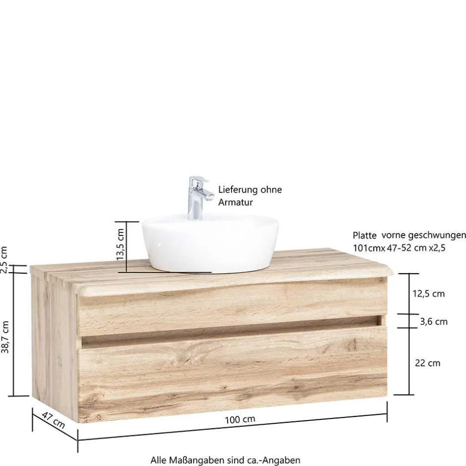 Pharao24 Waschplatz Set Kropenia> Badmöbel Sets