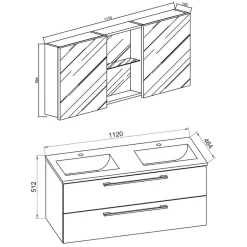Pharao24 Waschplatz Set Lasina><noscript><img width=