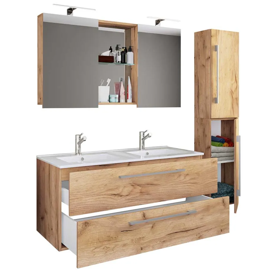 Pharao24 Waschplatz Set Lasina> Badmöbel Sets