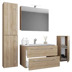 Pharao24 Waschplatz Set mit Becken Estranon> Badmöbel Sets