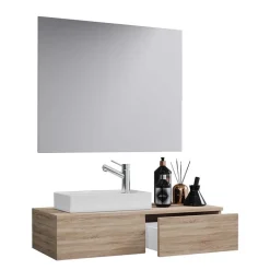 Pharao24 Waschplatz Set mit Spiegel Acasa> Badmöbel Sets