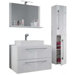 Badmöbel Sets*Pharao24 Waschplatz Set moderner Look Selami